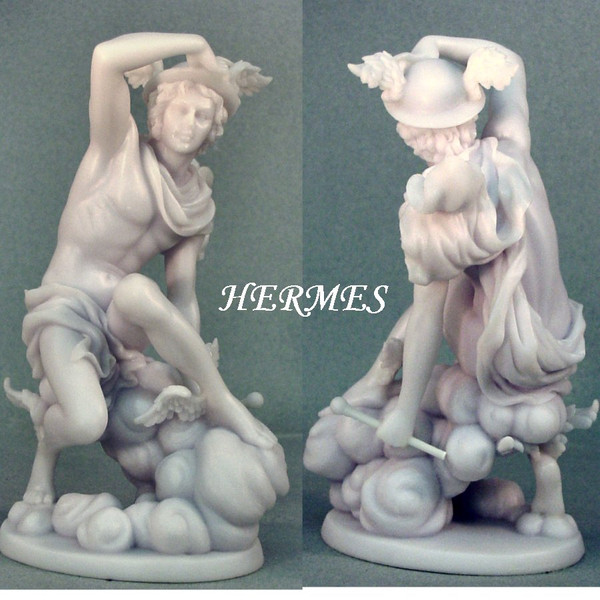 Hermes Sculpture Messenger Of The Gods Mercury Statue